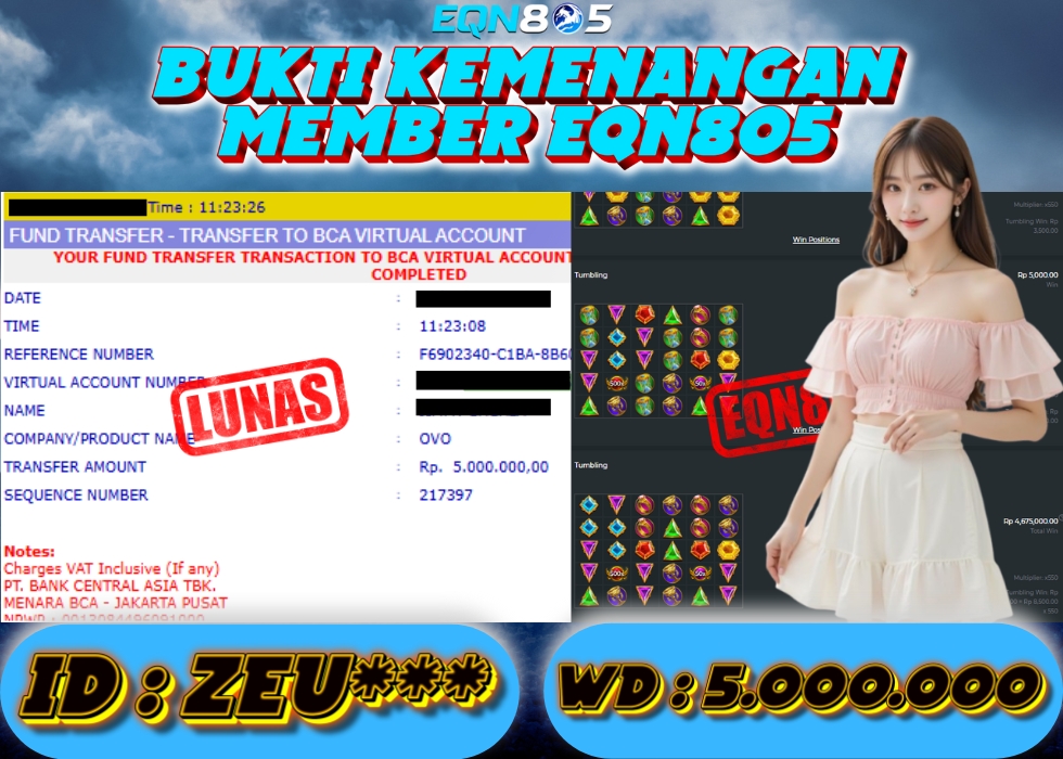 EQN805 JACKPOT  Rp 5.000.000 - LUNAS!!!