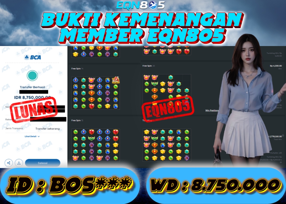 EQN805 JACKPOT  Rp 8.750.000 - LUNAS!!!